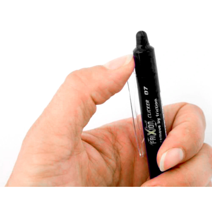 Pilot Bolígrafo Tinta Borrable Frixion Clicker 0.7mm Negro (Set de 12) (Set de 12) 5