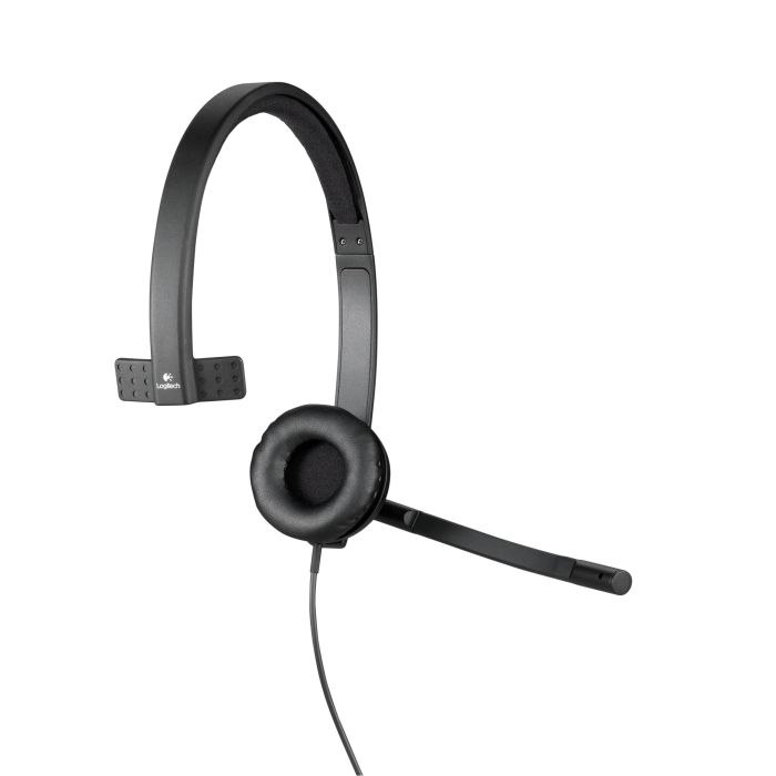 Logitech H570e Auriculares USB Monoaural, Micrófono Cancelación Ruido, Controles en Línea, Diadema Acolchada, Compatibles UC 2 Logitech H570e Auriculares USB Monoaural, Micrófono Cancelación Ruido, Controles en Línea, Diadema Acolchada, Compatibles UC 2