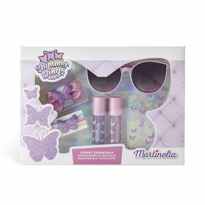 Martinelia SHIMMER WINGS STREET ESSENTIALS Lote Maquillaje Infantil de 10 Piezas para Niñas de 1 a 9+ Años
