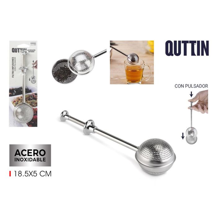Quttin Filtro de Infusiones 22 cm Largo x 7 cm Ancho x 4 cm Alto (24 Unidades)