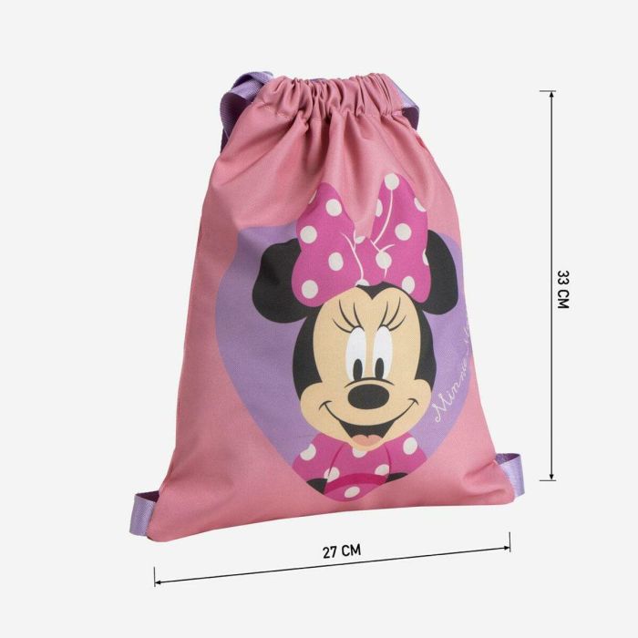 Cerdá Saquito Escolar Minnie PINK 27 x 33 x 1 cm para Niños +3 Años 4 Cerdá Saquito Escolar Minnie PINK 27 x 33 x 1 cm para Niños +3 Años 4