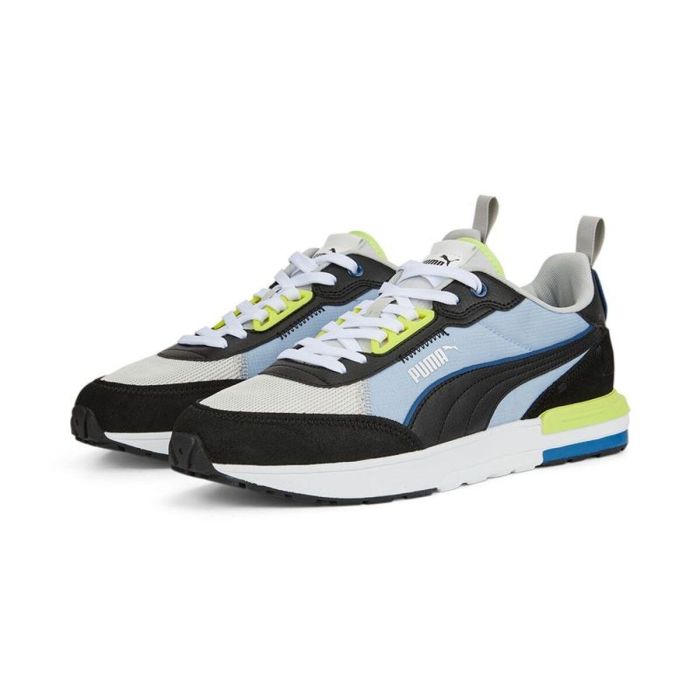 Zapatillas Casual Hombre Puma R22 Azul Amarillo 44 2