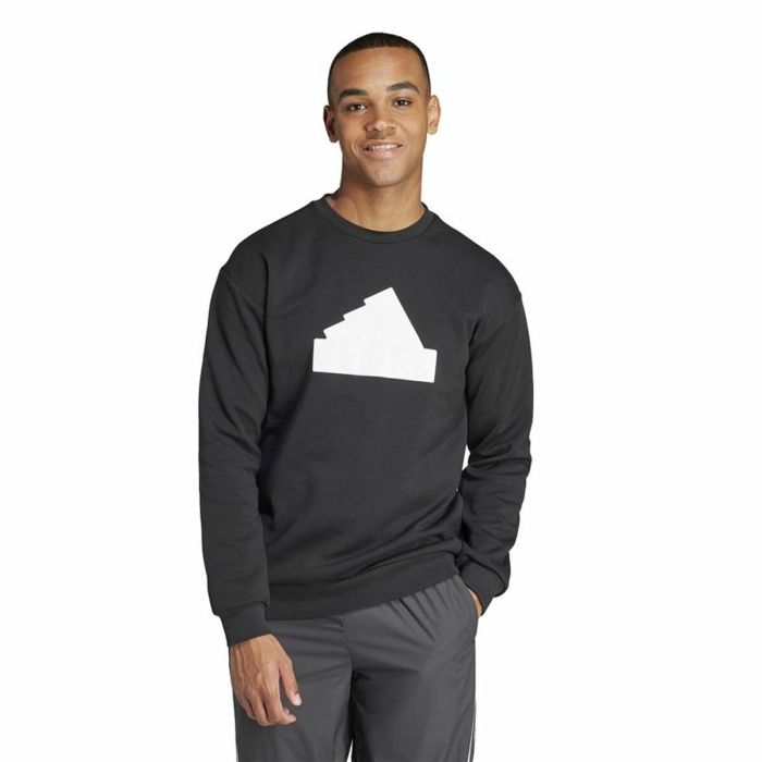 Sudadera sin Capucha Hombre Adidas Fi Bos Crw Negro XXL 4