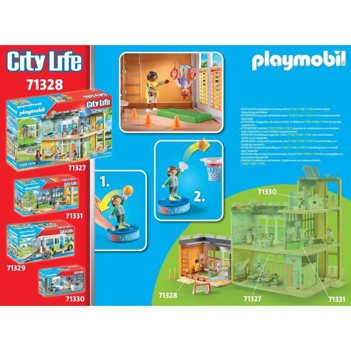 PLAYMOBIL 71328 Polideportivo - City Life - Colegio - Amor por aprender Mundo escolar 2