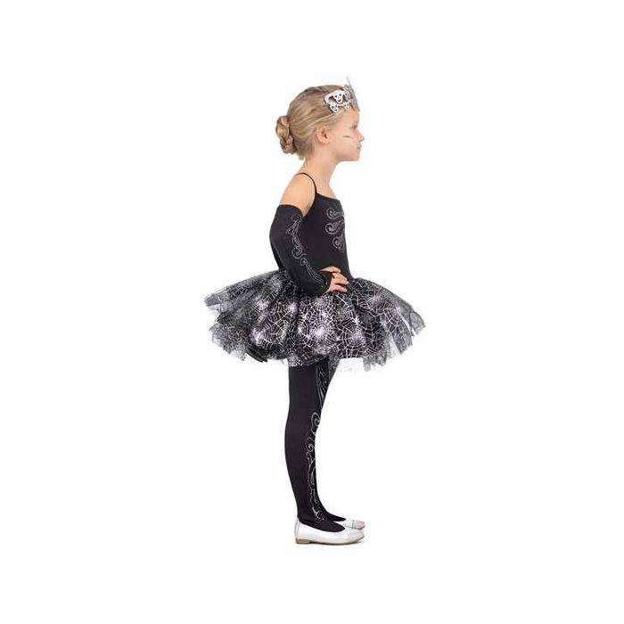 Disfraz bailarina esqueleto tiara, vestido, mitones y mallas talla 7-9 y 1 Disfraz bailarina esqueleto tiara, vestido, mitones y mallas talla 7-9 y 1