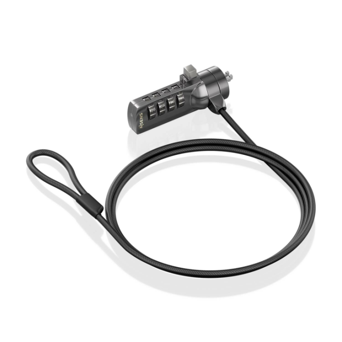 Cable de Seguridad para Portátiles Aisens ASLK-D40N03-BK/ 1.5m Cable de Seguridad para Portátiles Aisens ASLK-D40N03-BK/ 1.5m