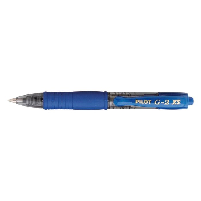 Boligrafo Pilot G-2 Pixie Azul Tinta Gel Retractil Sujecion De Caucho 12 unidades 2