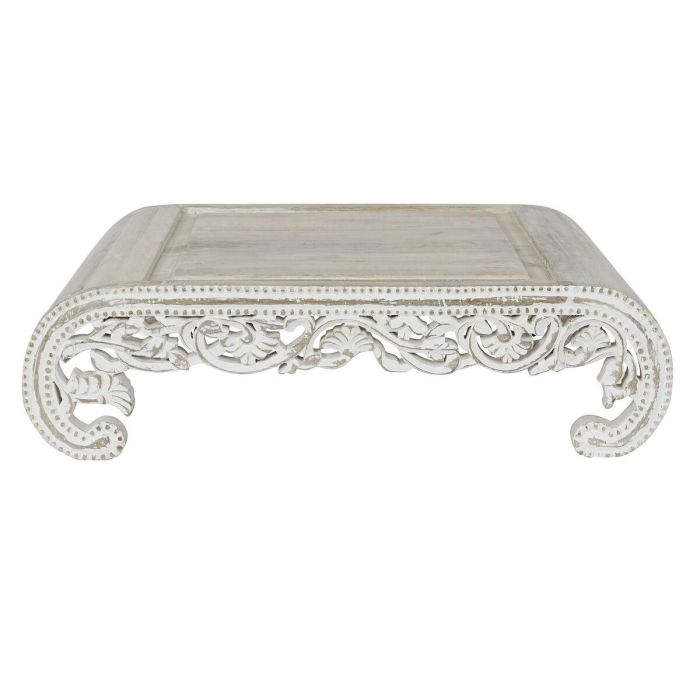 Mesita Auxiliar Indio DKD Home Decor Blanco 63.5 x 25.4 x 89 cm 3