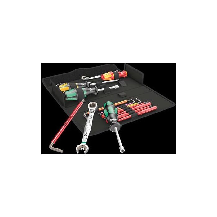 Wera SH2 Kraftform Kompakt Set de Herramientas para Fontanería/Calefacción 15 piezas, Acero Inoxidable, Negro/Metálico 1