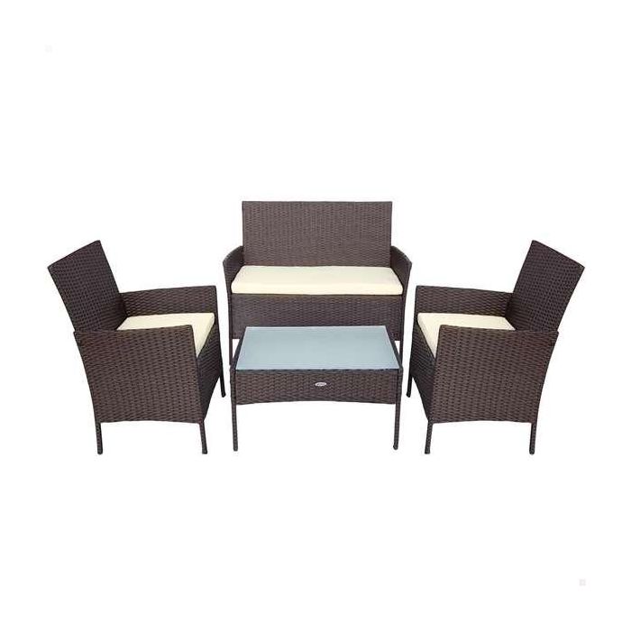 Conjunto de sofá(104x58x84 cm) + 2 sillones (57,5x58x84 cm) + mesa (71x41x39 cm) aktive Conjunto de sofá(104x58x84 cm) + 2 sillones (57,5x58x84 cm) + mesa (71x41x39 cm) aktive