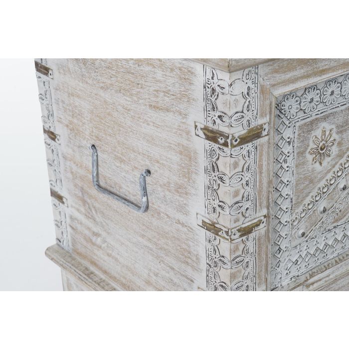 DKD Home Decor Arcon Indio Blanco Mango y Laton 40 x 45 x 88 cm 6