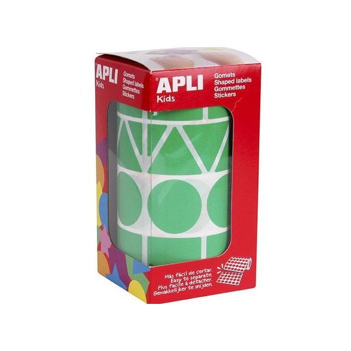 Apli Gomets Figuras Surtidas Rollo Verde XL