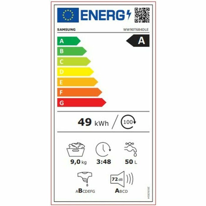 Lavadora Samsung WW90T684DLE/S3 Blanco 1400 rpm 9 kg 60 cm 1 Lavadora Samsung WW90T684DLE/S3 Blanco 1400 rpm 9 kg 60 cm 1