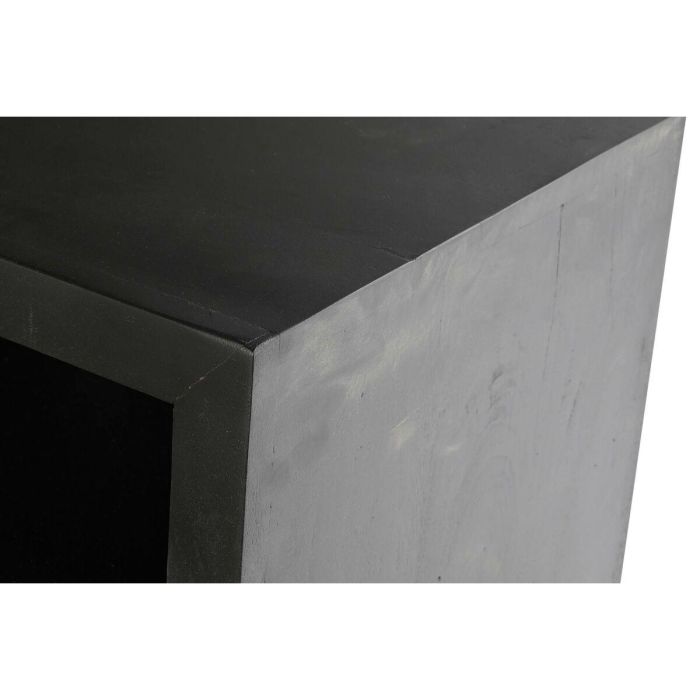 Mueble de TV DKD Home Decor Negro Ratán Madera de mango (145,5 x 40,5 x 60 cm) 2