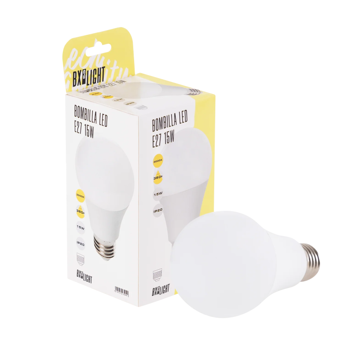BX3 Bombilla LED A60 E27 15W 1250Lm 4200K 40000H BX3-LM7048-W