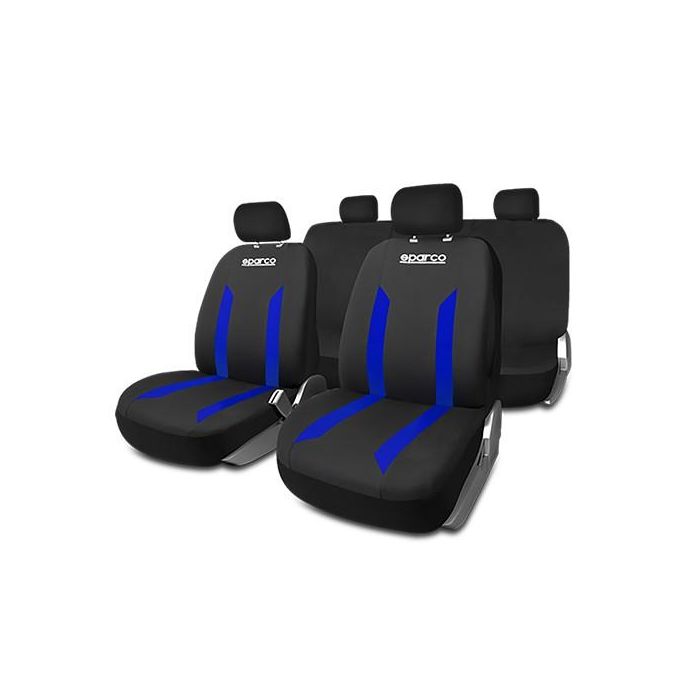 Fundas para Asientos de Coche Sparco Sabbia Negro/Azul