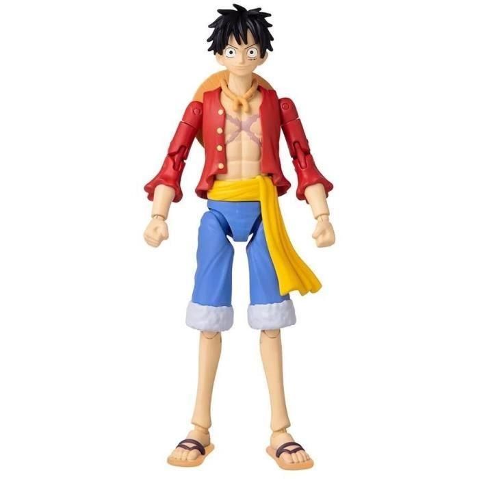 Bandai Figura Anime Heroes One Piece Luffy 17cm con 17 Puntos de Articulación