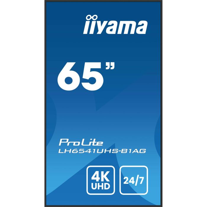 iiyama 65" 4K UHD 3840x2160 IPS Panel para Cartelería Digital Profesional 24/7 Modo Retrato/Paisaje 500cd/m² Soporte Pared Incluido 6