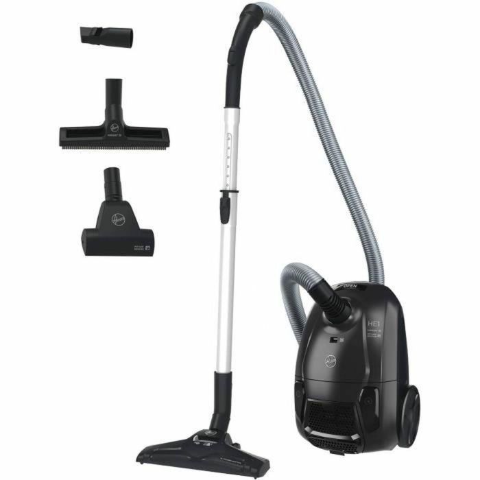 HOOVER HE1 - Aspirador de Bidón con Bolsa Compacta y Potente - Gran Capacidad 2.5L - Alto Rendimiento en Suelos Duros y Alfombras