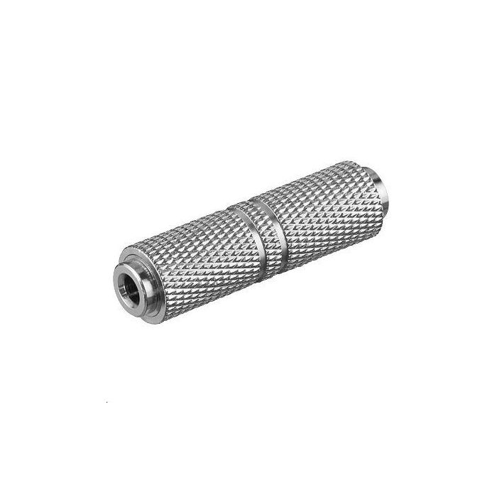 MicroConnect AUDALFF Adaptador de Audio 3.5mm Hembra a Hembra de Alta Calidad para Extensión de Cables Auriculares, Altavoces, Micrófonos