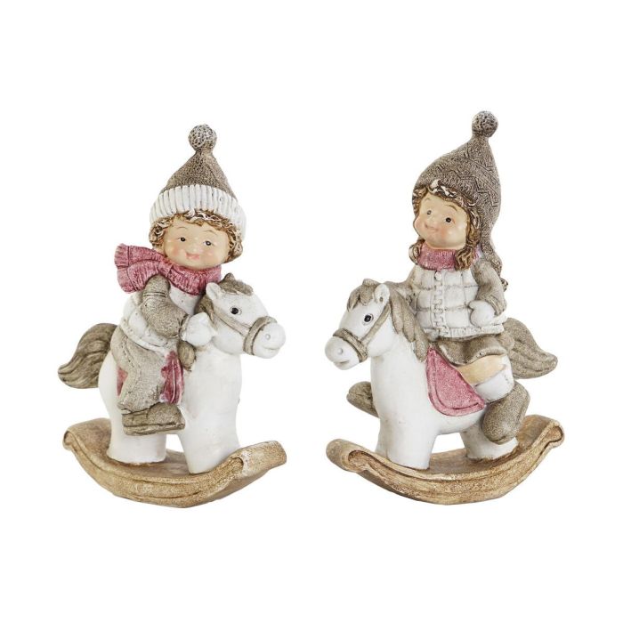 Figura DKD Home Decor Multicolor 4.8 x 12.5 x 8.8 cm (2 Unidades) Figura DKD Home Decor Multicolor 4.8 x 12.5 x 8.8 cm (2 Unidades)