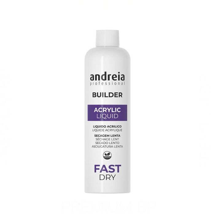 Andreia Professional Builder Acrylic Liquid Fast Dry Liquido Acrilico Secado Rapido 250 ml