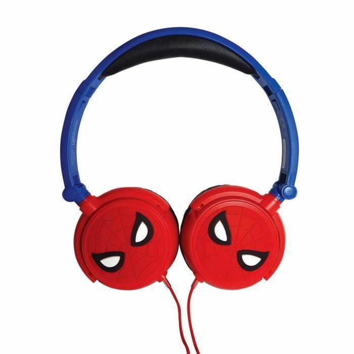 LEXIBOOK - SPIDER-MAN - Auriculares estéreo, potencia de sonido limitada, plegable y ajustable