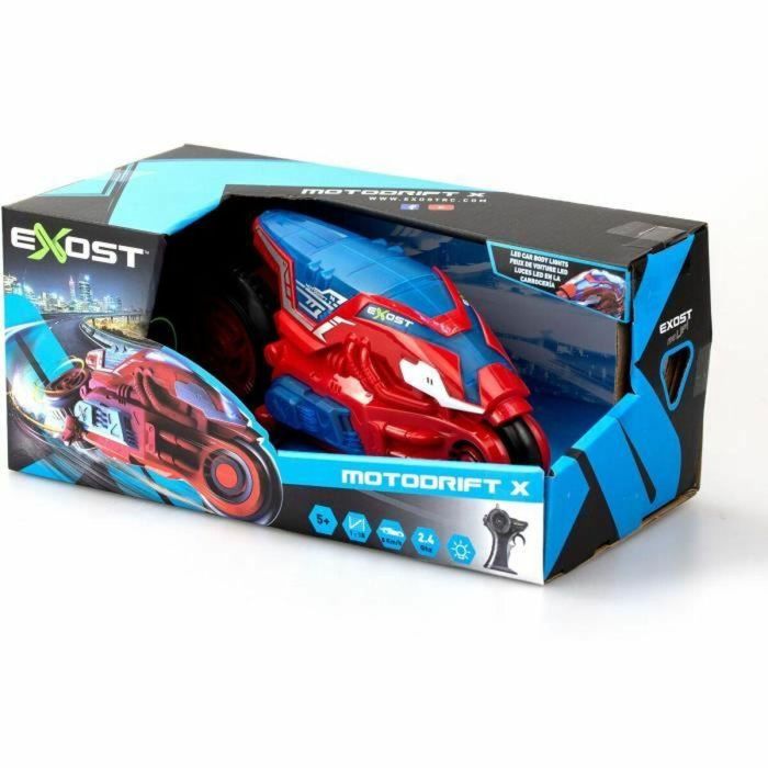 EXOST MOTODRIFT X LED AAAOS97004 - Moto Teledirigida 2.4 GHz 1:18, Roja 23 cm - Para Niños +5 Años 3