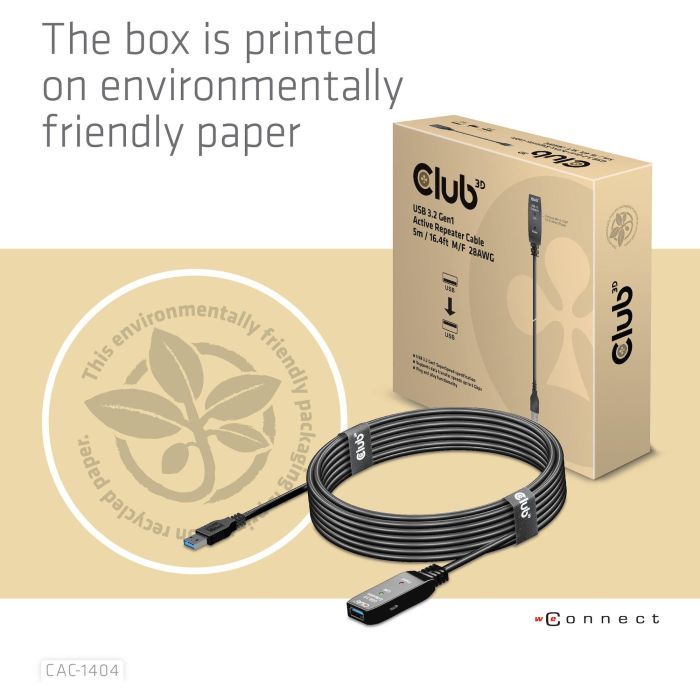 Club3D cable de extensión activo USB 3.2 A 5m - 5 Gbps macho/hembra 9 Club3D cable de extensión activo USB 3.2 A 5m - 5 Gbps macho/hembra 9
