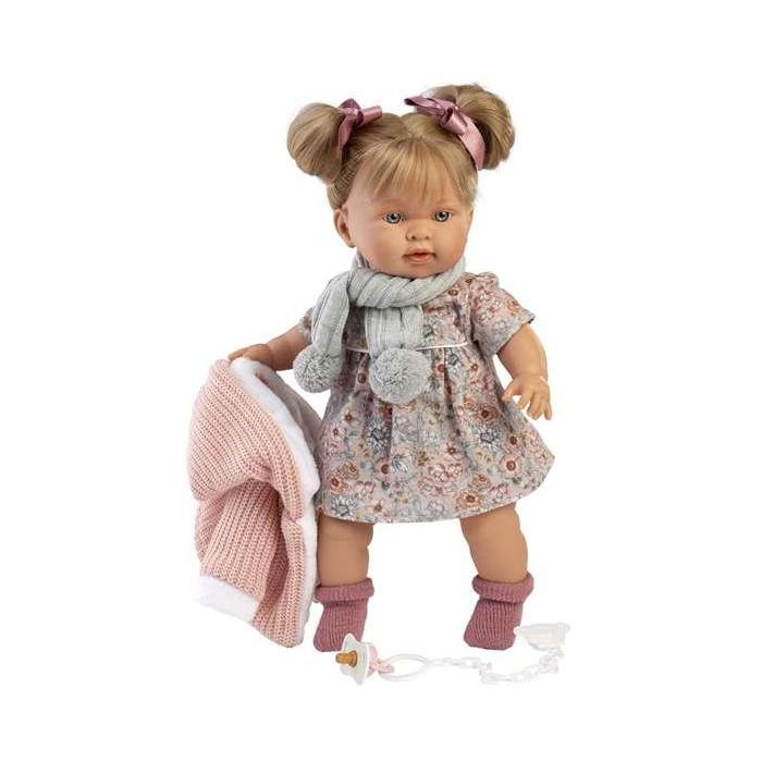 Muñeca llorona alexandra chaqueta de lana y bufanda 42cm 1 Muñeca llorona alexandra chaqueta de lana y bufanda 42cm 1