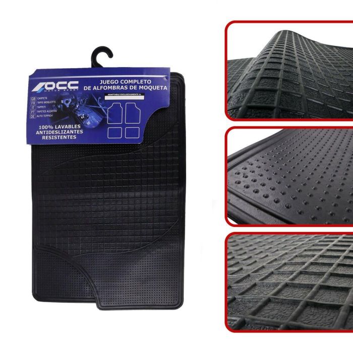 Alfombrilla para Coche OCC Motorsport OCCALUNI5 Goma Universal 4 Alfombrilla para Coche OCC Motorsport OCCALUNI5 Goma Universal 4