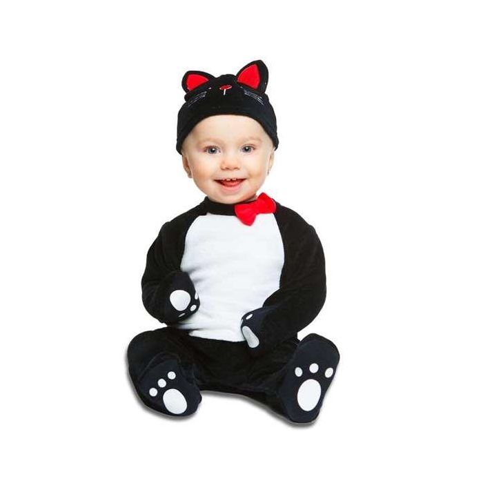 Disfraz bebé gatito negro cotton talla 12-24 meses Disfraz bebé gatito negro cotton talla 12-24 meses