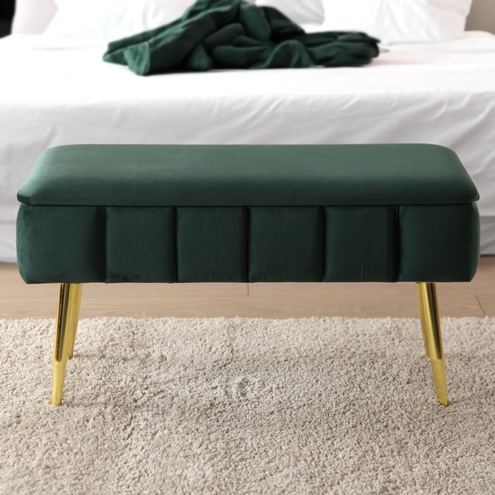 Pie De Cama Sogno Verde Versa 37X42CM 1 Pie De Cama Sogno Verde Versa 37X42CM 1