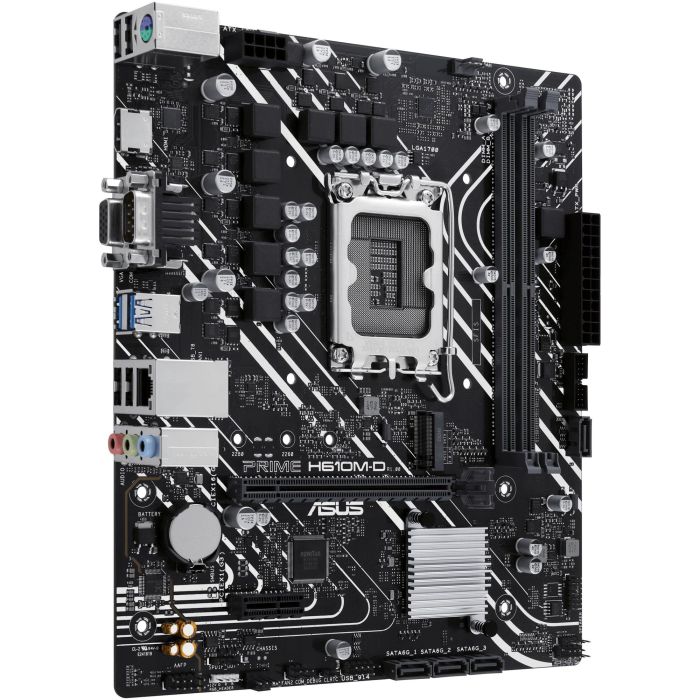 ASUS PRIME H610M-D Placa Base Intel LGA 1700, H610, DDR5, 96GB, VGA+HDMI, 4SATA3, 1M.2, USB-C, Micro ATX - 90MB1G80-M0EAY0 2 ASUS PRIME H610M-D Placa Base Intel LGA 1700, H610, DDR5, 96GB, VGA+HDMI, 4SATA3, 1M.2, USB-C, Micro ATX - 90MB1G80-M0EAY0 2