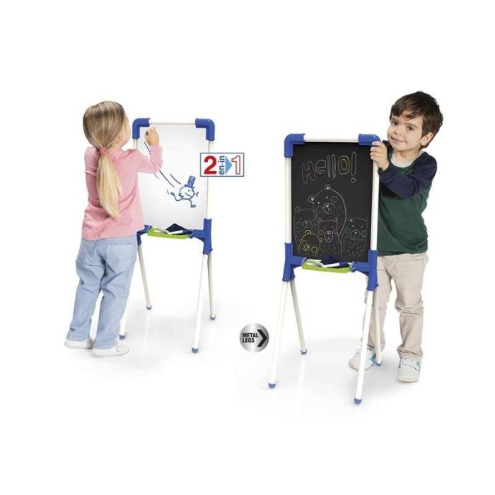 Pizarra junior reversible 37x32x85 cm incluye 12 piezas 12 Pizarra junior reversible 37x32x85 cm incluye 12 piezas 12