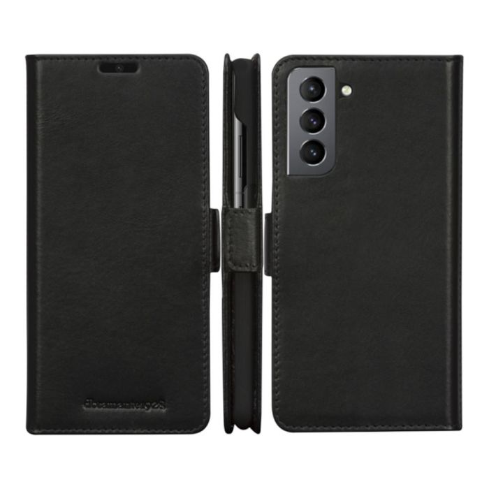 dbramante1928 Lynge - Funda cartera con cierre magnético de cuero negro para Samsung Galaxy S21+ 5G, con bolsillos para tarjetas 8