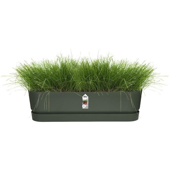 Elho ELH8711904357733 Maceta Ovalada Greenville de Plástico Ø50 Color Negro 2