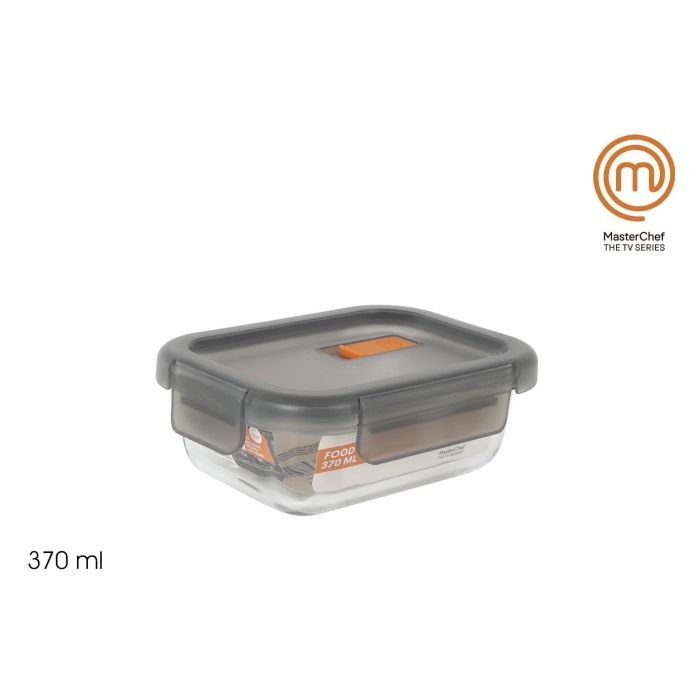 Masterchef Fiambrera Hermética Rectangular 370 ml (12 Unidades)