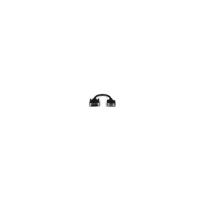 Cable DVI-I a VGA Startech DVIVGAMF8IN Negro 0,2 m 1 Cable DVI-I a VGA Startech DVIVGAMF8IN Negro 0,2 m 1