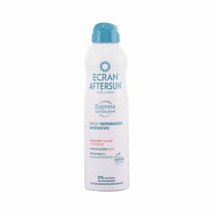 Ecran Aftersun Spray Reparador Intensivo 250 ml - Tratamiento Post-Solar para Piel Irritada y Dañada, Apto para Toda la Familia y Niños desde 6 Años. Ecran Aftersun Spray Reparador Intensivo 250 ml - Tratamiento Post-Solar para Piel Irritada y Dañada, Apto para Toda la Familia y Niños desde 6 Años.