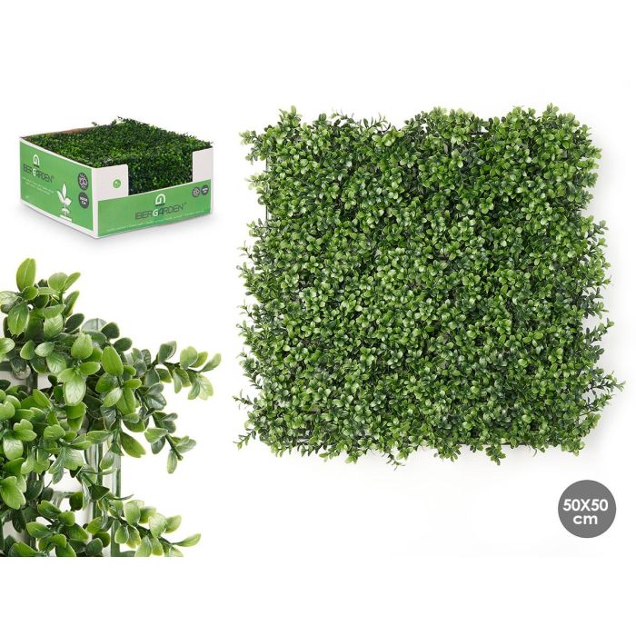 Jardín Vertical 50x50 cm Hoja Verde - Ibergarden (10 Unidades) Jardín Vertical 50x50 cm Hoja Verde - Ibergarden (10 Unidades)