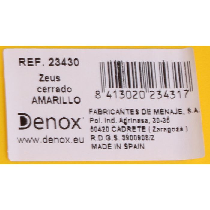 Denox Cubo Basura Reciclaje 65L Cerrado Amarillo - 29x67x59 cm (2 Unidades) 1