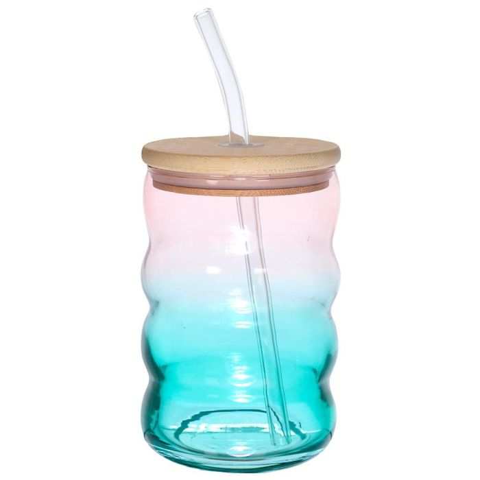 Tarro Vidrio Con Pajita 500 Ml Home Deco Factory 0 Tarro Vidrio Con Pajita 500 Ml Home Deco Factory 0