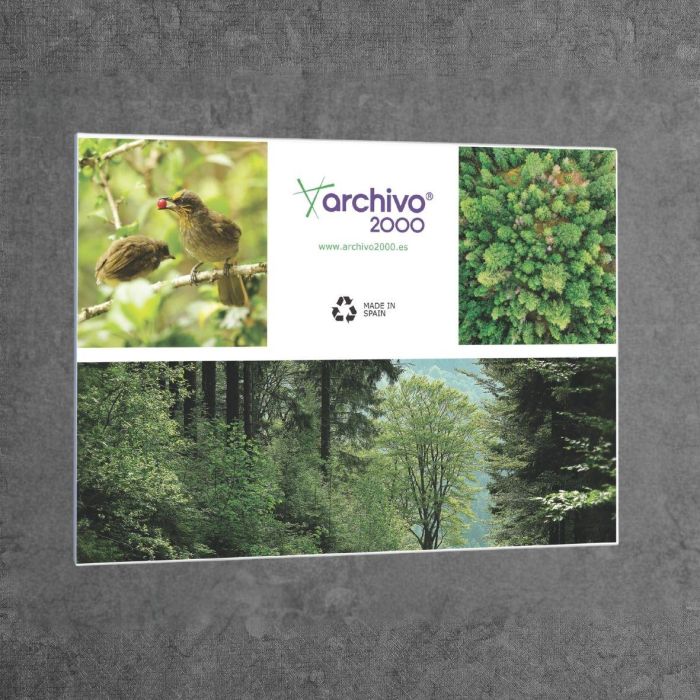 Expositor Multiusos Mural A.2000 Adhesivo A5 Horizontal Premium Cristal 1