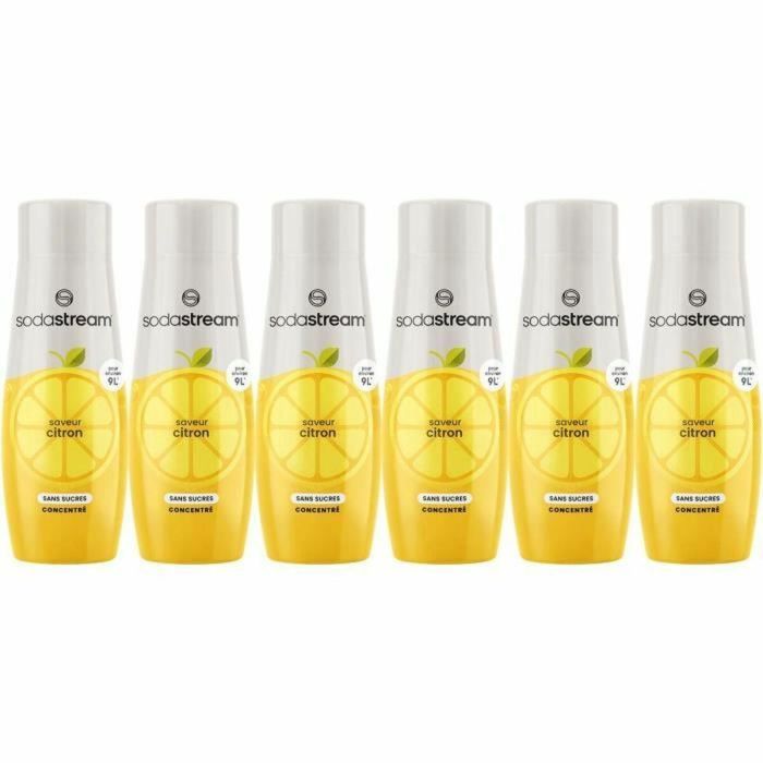 Sodastream SOD7290116748719 Concentrado Limón Sin Azúcar Pack 6 x 440ml Rinde 54L Sodastream SOD7290116748719 Concentrado Limón Sin Azúcar Pack 6 x 440ml Rinde 54L