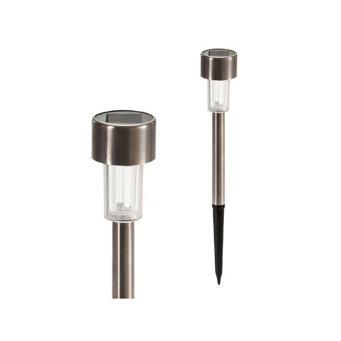 Baliza Solar Plastico Acero Inox Ibergarden 4X21CM (192 Unidades) 1 Baliza Solar Plastico Acero Inox Ibergarden 4X21CM (192 Unidades) 1
