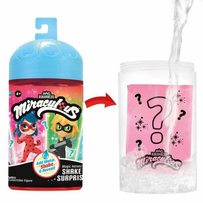 Miraculous Ladybug Figura Sorpresa Magic Heroez Pop - ¡Añade agua, agita y descubre tu personaje! Edad +3 años 2