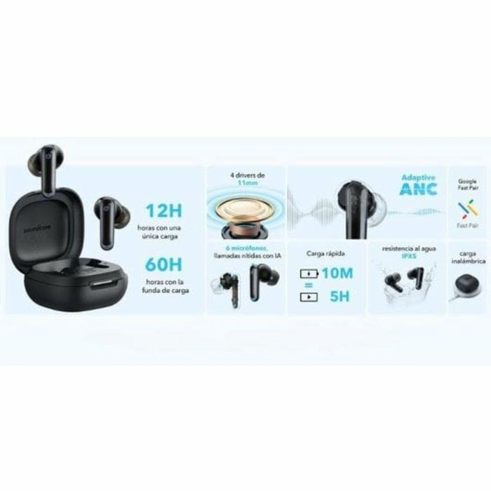 Auriculares con Micrófono Soundcore Negro 4