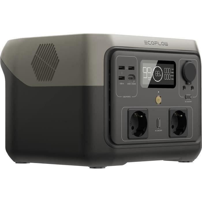 Generador eléctrico portátil River 2 Max, 512 WH, 2 CA Salida - 500 W en total (Overvoltaje 1000 W) 1 Generador eléctrico portátil River 2 Max, 512 WH, 2 CA Salida - 500 W en total (Overvoltaje 1000 W) 1