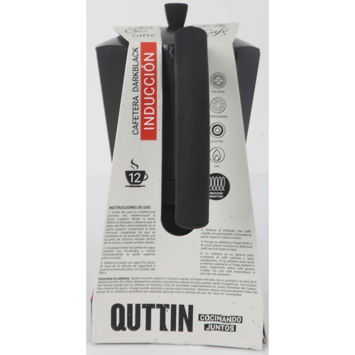 Cafetera de inducción Darkblack Quttin 12 servicios (6 Unidades) 4 Cafetera de inducción Darkblack Quttin 12 servicios (6 Unidades) 4